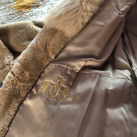 VTG 70s Carl W Herrmann Golden Beaver Trench Coat - Picture 7 of 8